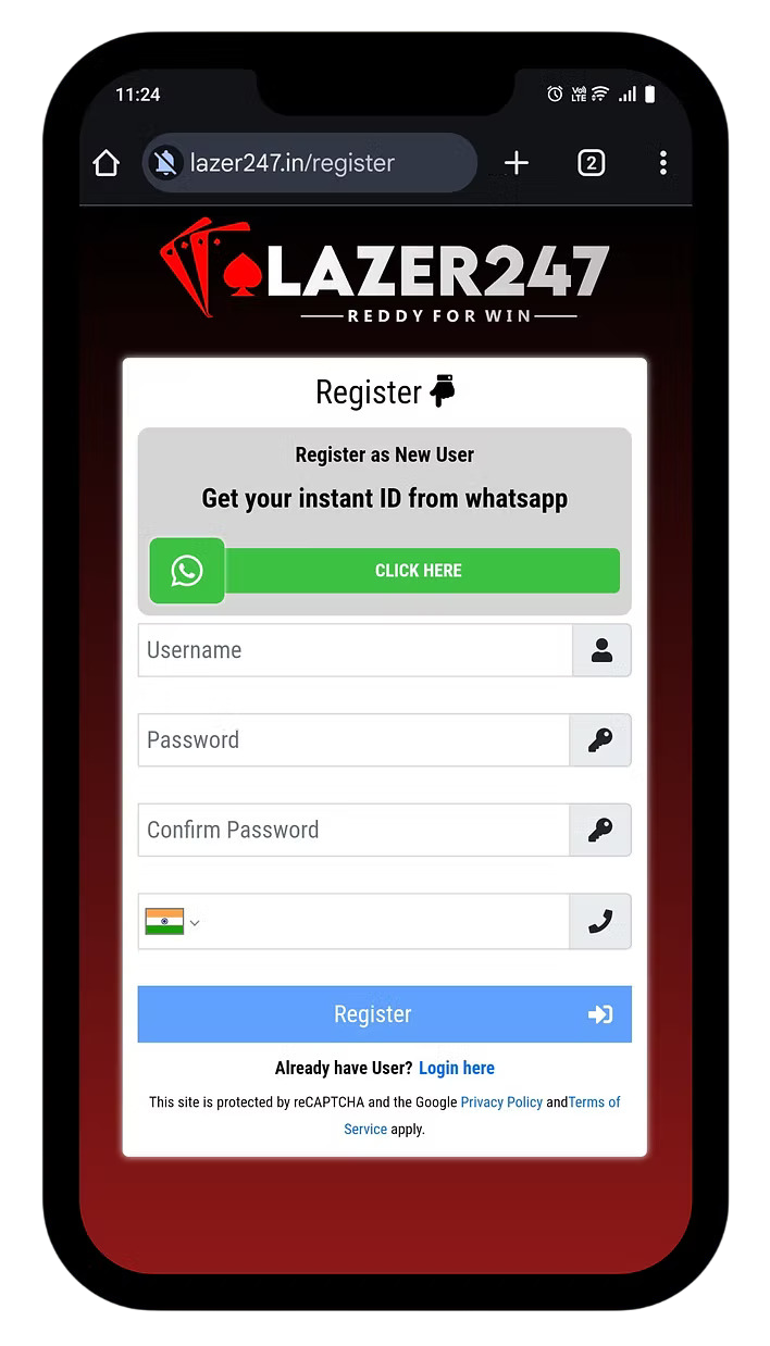 Laser247 Registration